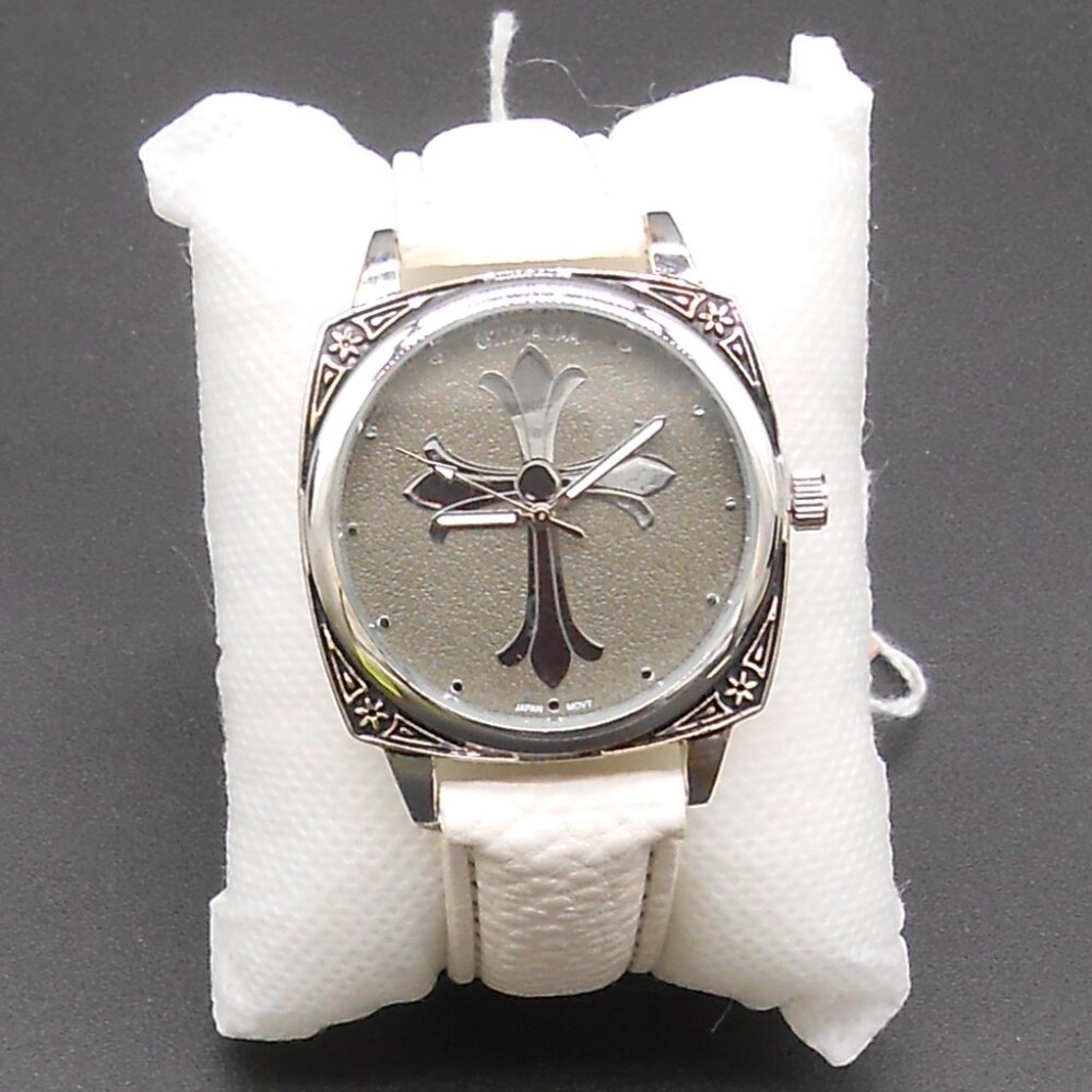 Watch, Strada Cross Pattern Dial with Vegan Leather Strap